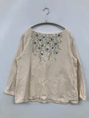 embelaey/Tシャツ/カットソー/トップス/アイボリー/M