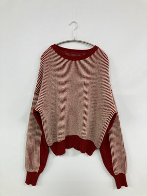 FLASH BLUE/フラッシュブルー/ニット/セーター/トップス/レッド/M