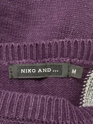 niko and .../ニコアンド/ニット/セーター/トップス/パープル/M