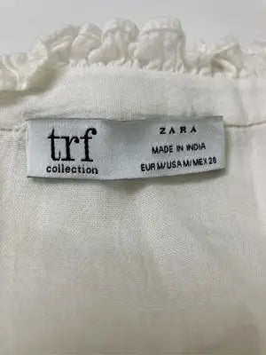 ZARA TRF/シャツ/ブラウス/トップス/アイボリー/M
