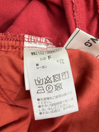 W.W.G/フーズフーギャラリー/スラックス/パンツ/レッド/F