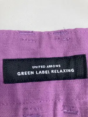 green label relaxing/グリーンレーベルリラクシング/スラックス/パンツ/パープル/40