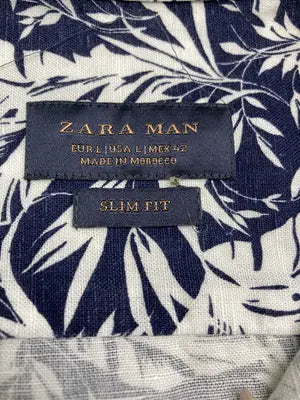 ZARA MAN/ザラマン/シャツ/ブラウス/トップス/ブラック/SLIM FIT