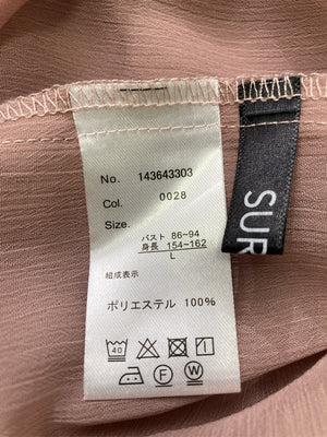SUREVE/シュリーブ/シャツワンピース/ワンピース/ドレス/ピンク/L