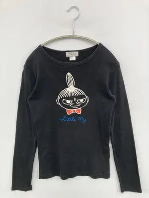 mumin-trollet/Tシャツ/カットソー/トップス/ブラック/Medium