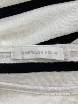 AMERICAN HOLIC/アメリカンホリック/Tシャツ/カットソー/トップス/ホワイト/L