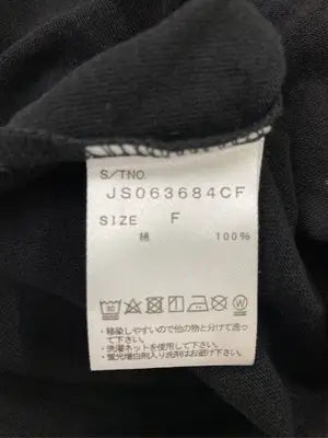 JEANASIS/ジーナシス/Tシャツ/カットソー/トップス/ブラック/F