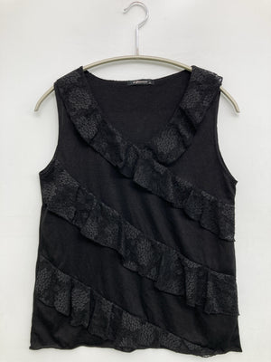 qioovs/ノースリーブ/トップス/ブラック/M