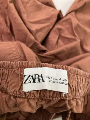ZARA/ザラ/ナイロンパンツ/パンツ/ブラウン/EUR 36