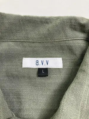 a.v.v/アーヴェヴェ/シャツ/ブラウス/トップス/カーキ/L