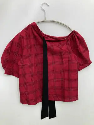 CECIL McBEE/セシルマクビー/シャツ/ブラウス/トップス/レッド/M