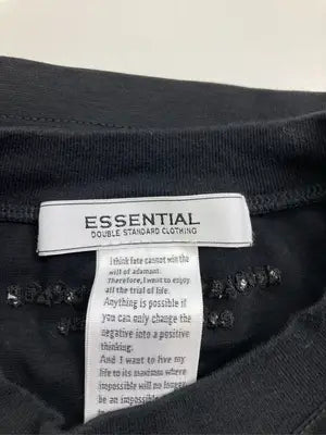 ESSENTIAL/エッセンシャル/Tシャツ/カットソー/トップス/ブラック/F