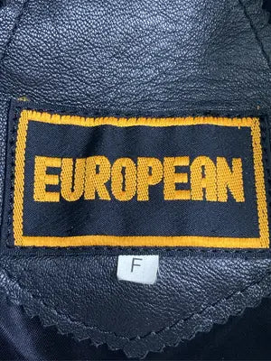 EUROPEAN/レザージャケット/ジャケット/アウター/ブラック/F