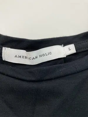 AMERICAN HOLIC/アメリカンホリック/Tシャツ/カットソー/トップス/ブラック/L