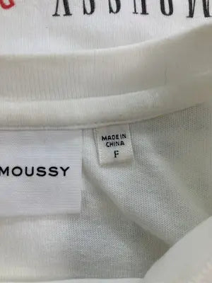 MOUSSY/マウジー/Tシャツ/カットソー/トップス/ホワイト/F