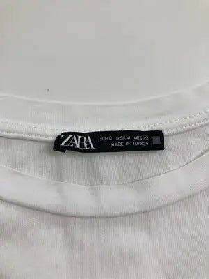 ZARA/ザラ/Tシャツ/カットソー/トップス/ホワイト/EUR M/USA M/MEX 28