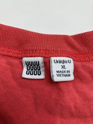 UNIQLO/ユニクロ/Tシャツ/カットソー/トップス/レッド/XL