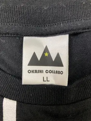 OKASHI COLLABO/Tシャツ/カットソー/トップス/ブラック/LL