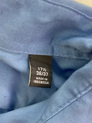 VAN HEUSEN/ヴァンヒューゼン/ビジネスシャツ/トップス/ブルー/17 1/2 36/37