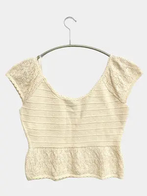 ZARA/ザラ/ニット/セーター/トップス/アイボリー/M