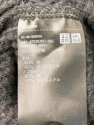UNIQLO/ユニクロ/Tシャツ/カットソー/トップス/ブラック/XL