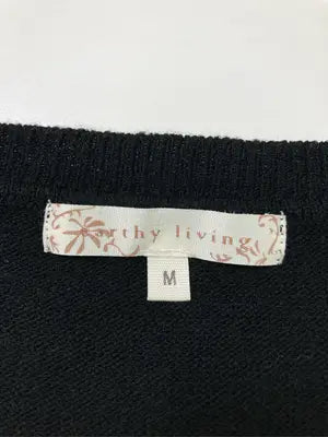 earthy living/ニット/セーター/トップス/ブラック/M
