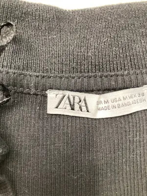 ZARA/ザラ/ポロシャツ/トップス/ブラック/M