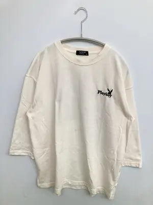 PLAYBOY/プレイボーイ/Tシャツ/カットソー/トップス/ホワイト/M