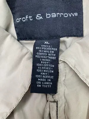 croft&barrow/クラフトアンドバロー/ナイロンジャケット/ジャケット/アウター/ベージュ/XL