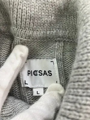 PICSAS/ニット/セーター/トップス/グレー/L