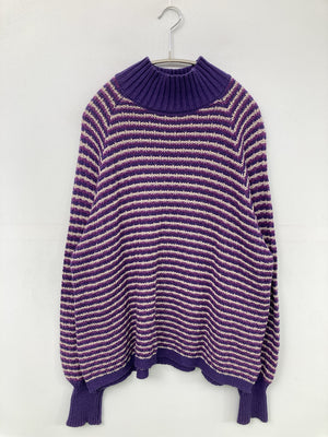 ITEMS/アイテムズ/ニット/セーター/トップス/パープル/FREE