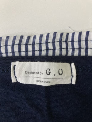 G.O/Tシャツ/カットソー/トップス/ネイビー