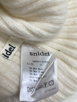 SNIDEL/スナイデル/ニットキャップ/ビーニー/帽子/ホワイト/F