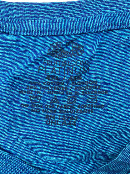 FRUIT OF THE LOOM/フルーツオブザルーム/Tシャツ/カットソー/トップス/ブルー/4XL