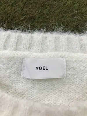 YOEL/ヨエル/ニット/セーター/トップス/ホワイト/M
