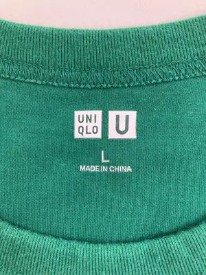 UNIQLO/ユニクロ/Tシャツ/カットソー/トップス/グリーン/L