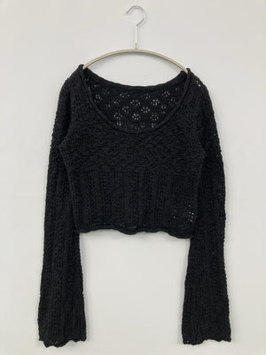 merry jenny/メリージェニー/ニット/セーター/トップス/ブラック/F