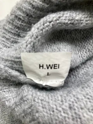 H.WEI/ニット/セーター/トップス/グレー/L