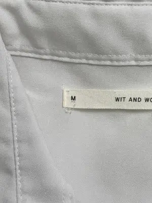 WIt AND WONDER/ウィットアンドワンダー/シャツ/ブラウス/トップス/ホワイト/M