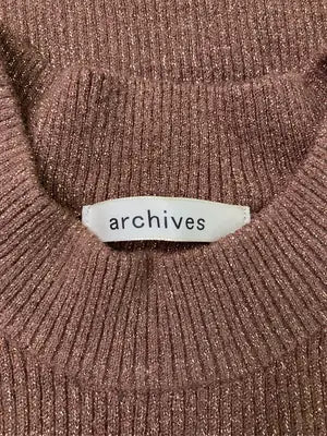 archives/アルシーヴ/ニット/セーター/トップス/ブラウン/M  バスト79～87　身長154～162