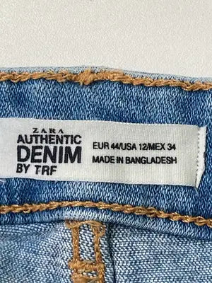 ZARA/ザラ/デニムパンツ/パンツ/ブルー/EUR 44/USA 12/MEX 34