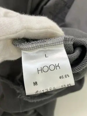 HOOK/フック/パーカー/トップス/グレー/L