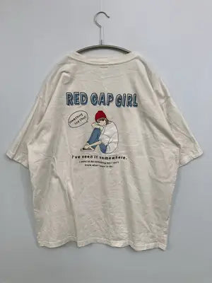 RED CAP GIRL/レッドキャップガール/Tシャツ/カットソー/トップス/ホワイト/L