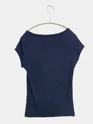 ZARA/ザラ/Tシャツ/カットソー/トップス/ネイビー/USA L