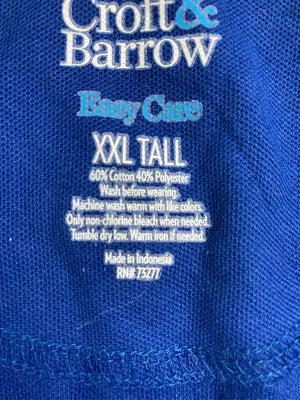croft&barrow/クラフトアンドバロー/ポロシャツ/トップス/ブルー/XXL
