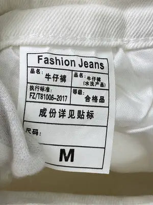Fashion jeans/ファッションジーンズ/デニムパンツ/パンツ/ホワイト/M