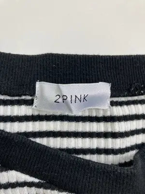 2PINK/ツーピンク/Tシャツ/カットソー/トップス/ブラック/M