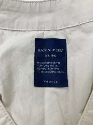 BACK NUMBER/バックナンバー/シャツ/ブラウス/トップス/ベージュ/X-LARGE