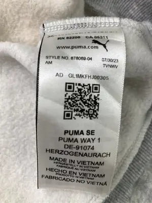 PUMA/プーマ/パーカー/トップス/グレー/XXL