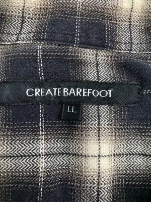 CREATE BAREFOOT/シャツ/ブラウス/トップス/ブラック/LL